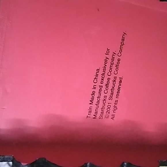 Vintage Starbucks Coffee Christmas Holiday Wood Train Display 2001 - Picture 7 of 10